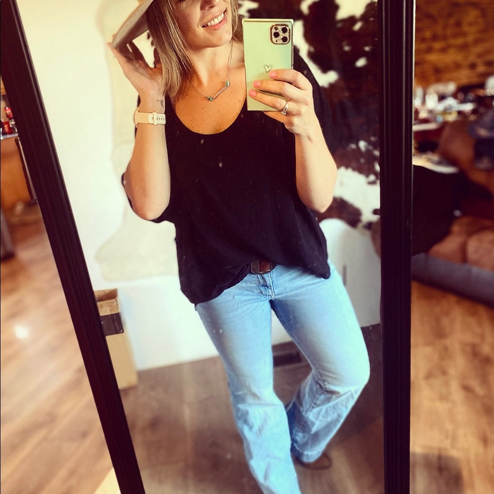 Black fashion top